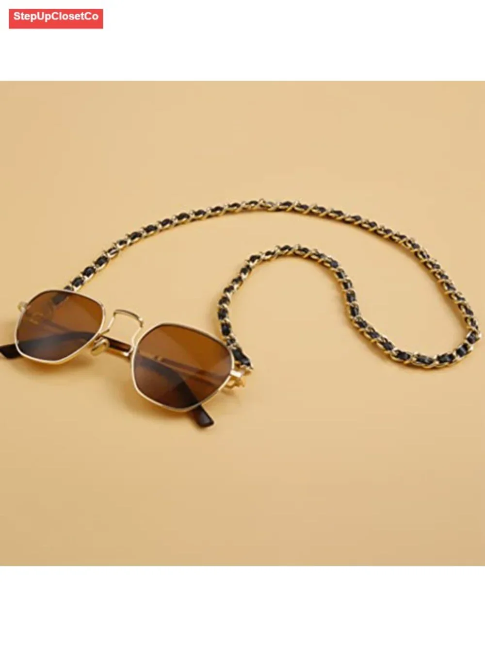 Eyeglass Sunglass Strap Chain Lanyard for Women Aluminum PU Leather